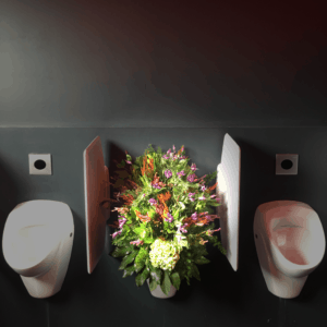 De Nacht Van Exclusief - La Brugeoise - bloemen op wc
